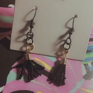 Black Dangly Earrings